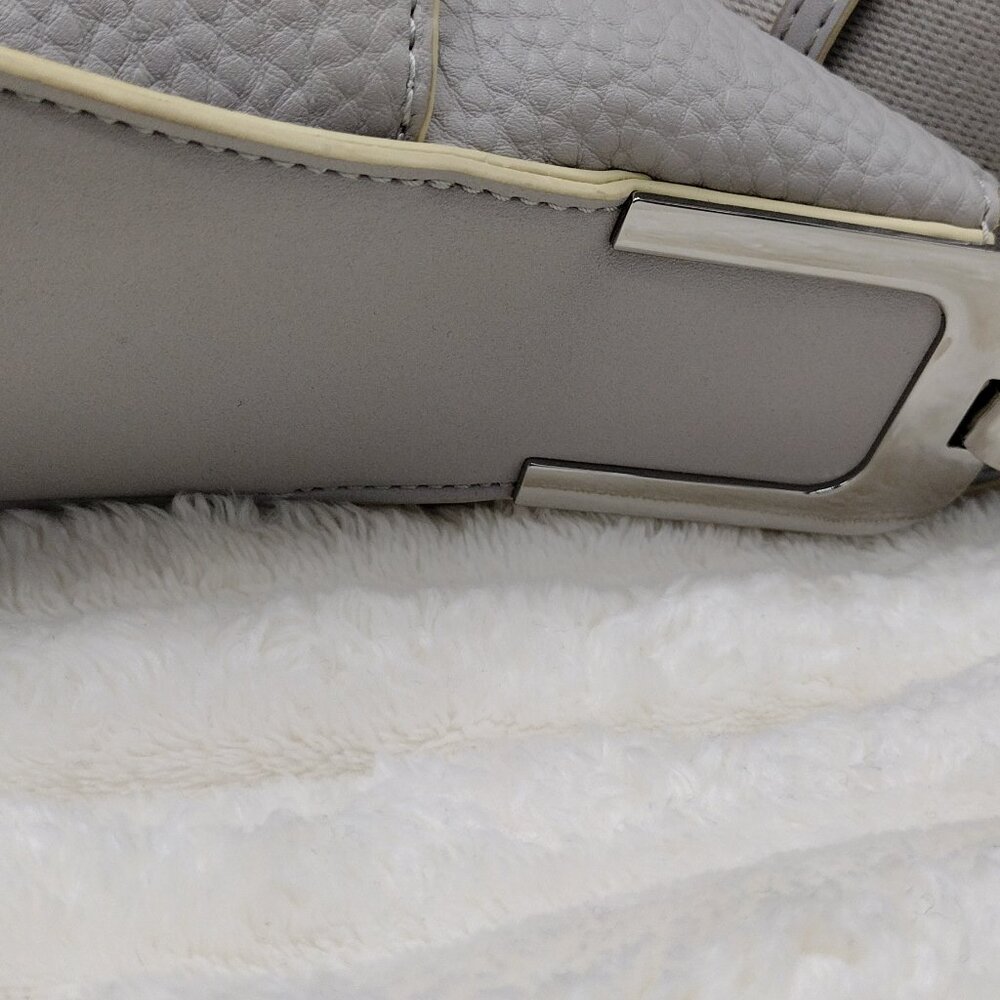 Calvin Klein Fay Convertible East/West Tote Bag in Dove Grey Vegan Leather - Picture 8 of 9